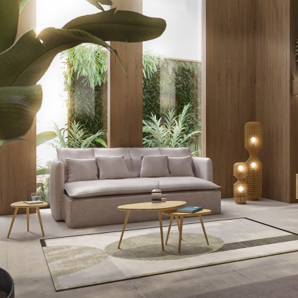 Sofa Boheme 3-zits grijs Kare Design