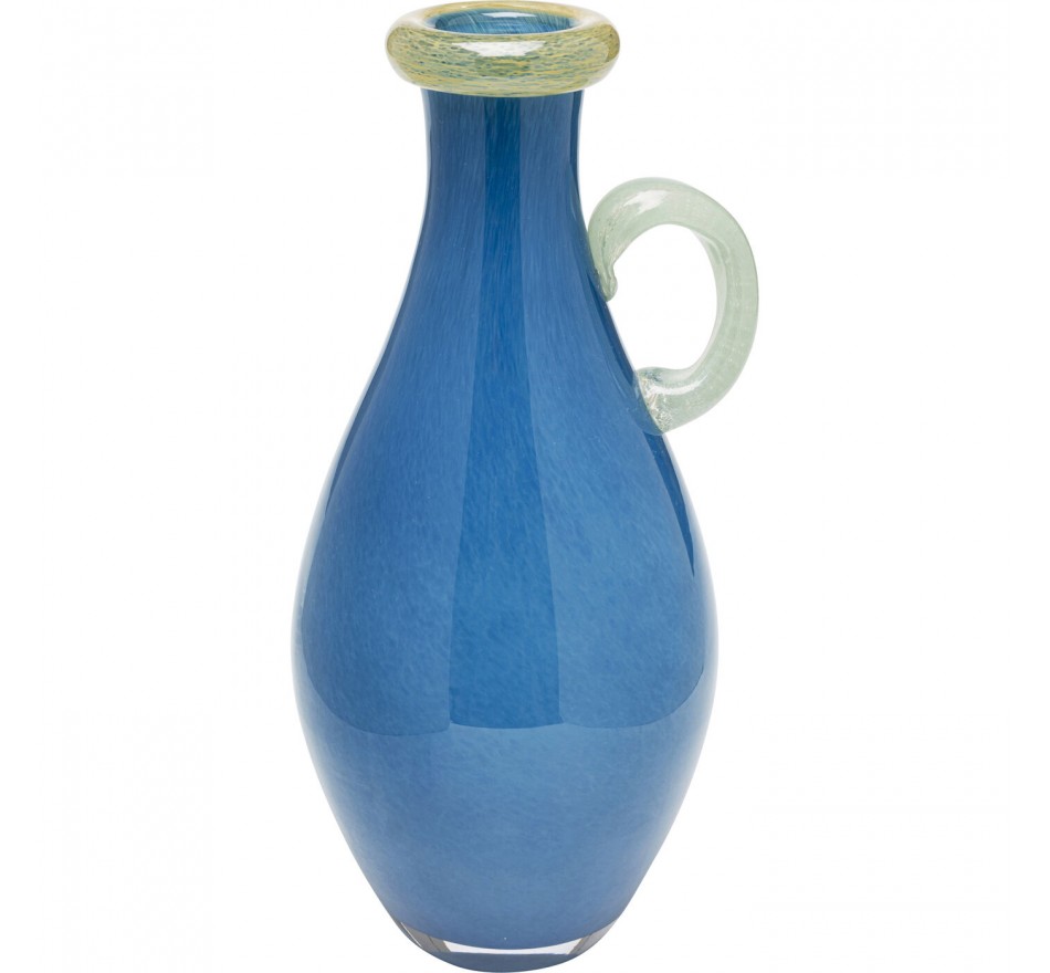 Vaas Sina 32cm blauw met handgreep Kare Design Vaas Sina 32cm blauw met handgreep Kare Design