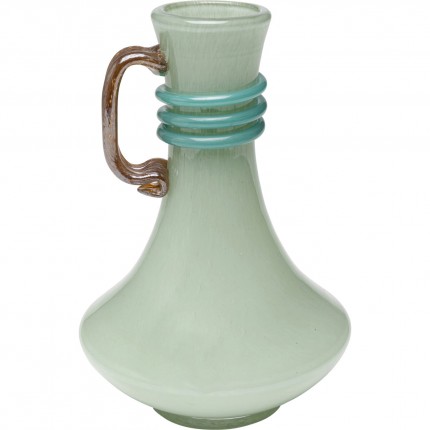 Vaas Sina 25cm groen met handgreep Kare Design
