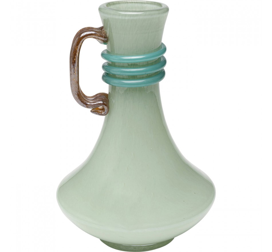 Vaas Sina 25cm groen met handgreep Kare Design Vaas Sina 25cm groen met handgreep Kare Design