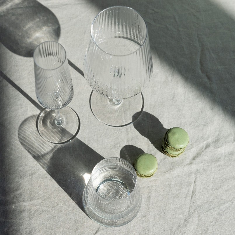 Waterglazen set van 4 - Riffle - Kare Design