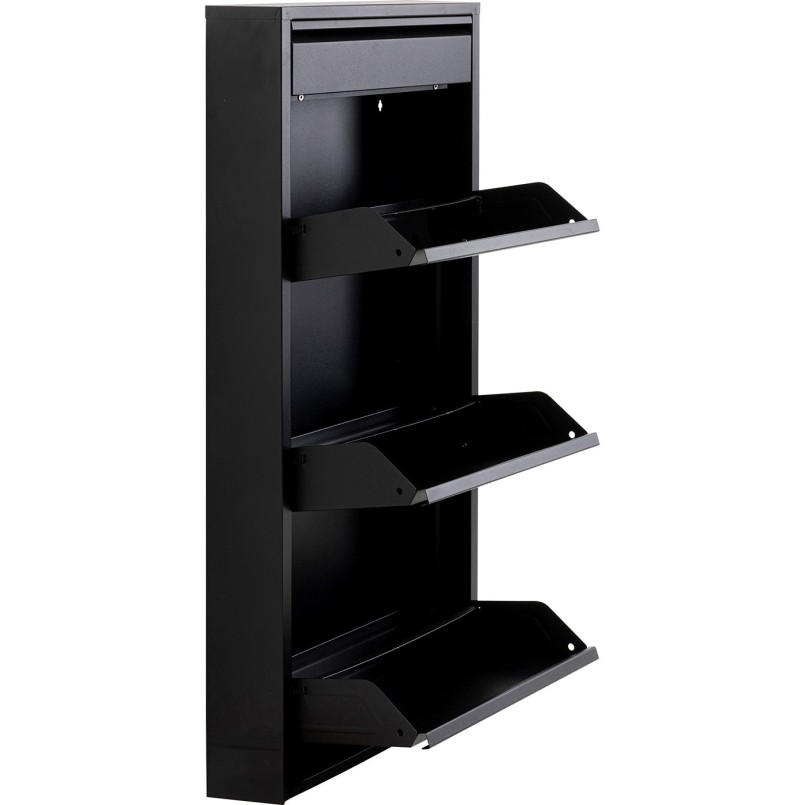Shoe Container Caruso black 3+1 drawers Kare Design
