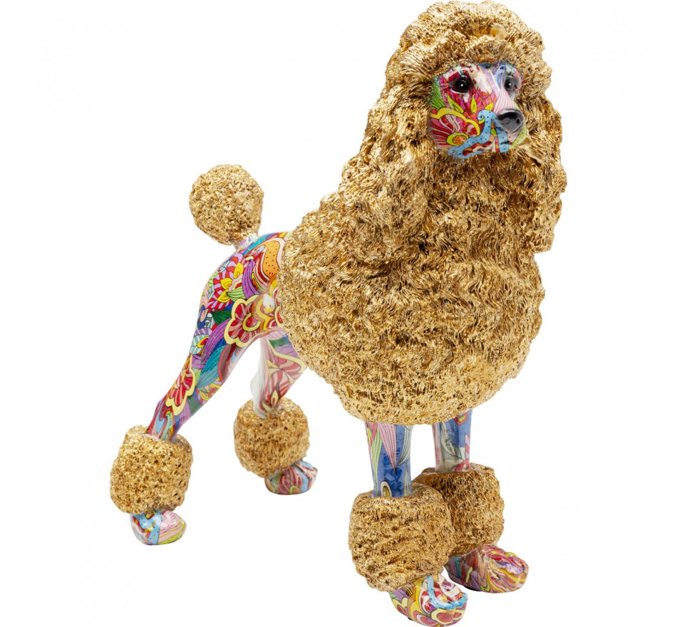Woonaccessoires goud poedel graffiti Kare Design Woonaccessoires goud poedel graffiti Kare Design