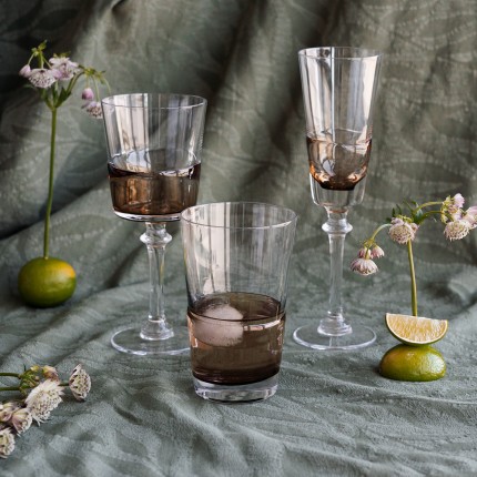 Champagneglazen Mimi amber (4/set) Kare Design