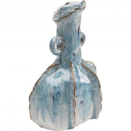 Vase Mina handle blue Kare Design