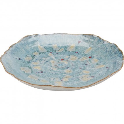 Bord Mina Ø26cm blauw Kare Design