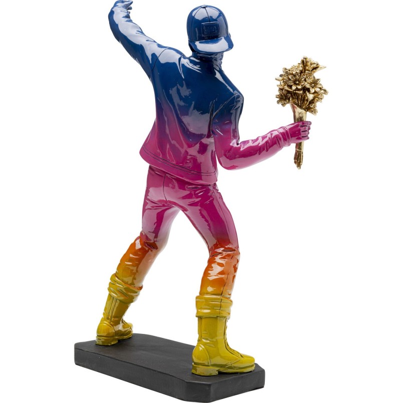 Figurine décorative Street Art Bouquet Rainbow41cm
