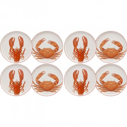 Plates shellfish Ø27cm set de 8 Kare Design