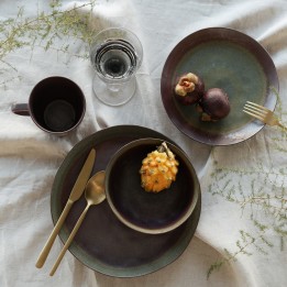 Purple earthenware bowls - Hermosa - Kare Design