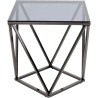 Side Table Cristallo 50x50cm graphite Kare Design