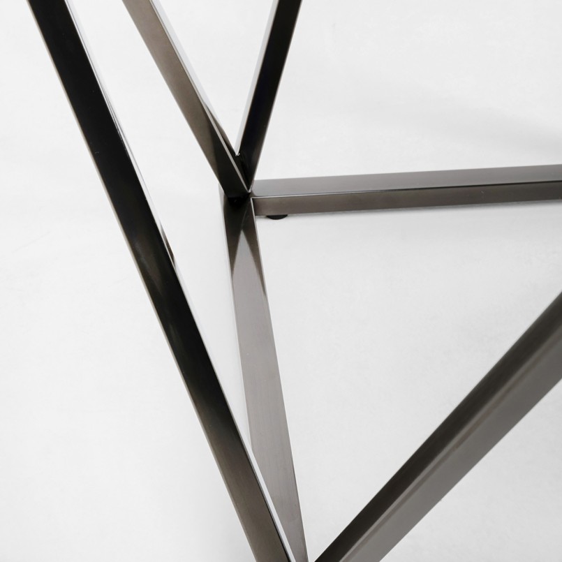 Side Table Cristallo 50x50cm graphite Kare Design