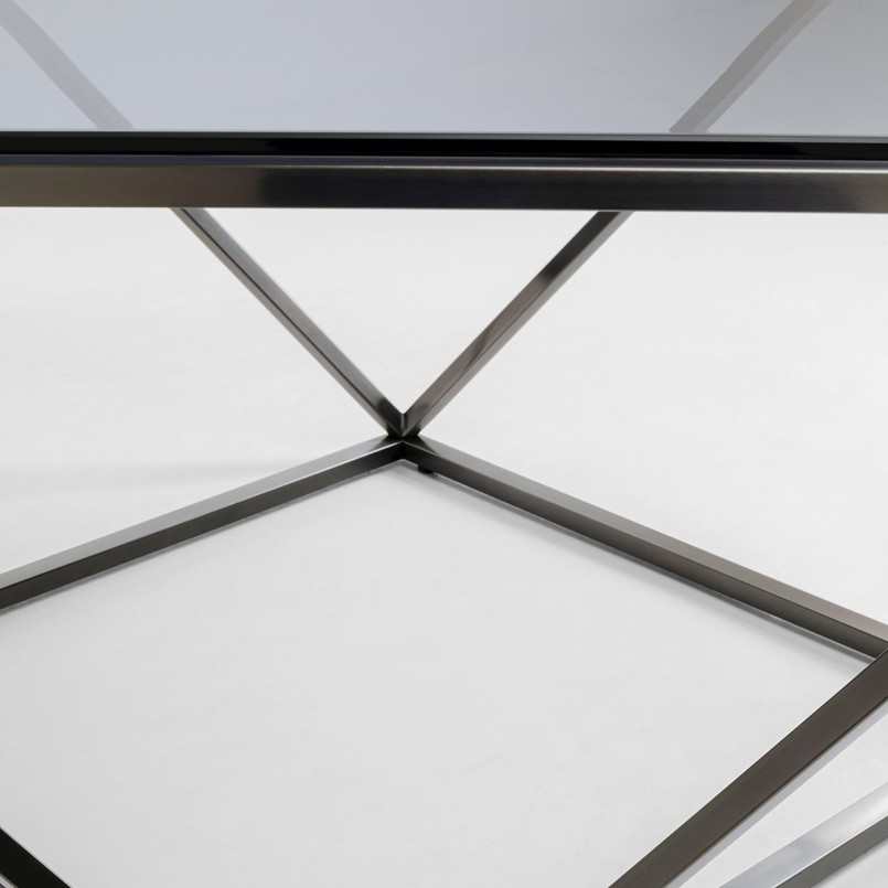 Coffee Table Cristallo 80x80cm graphite Kare Design