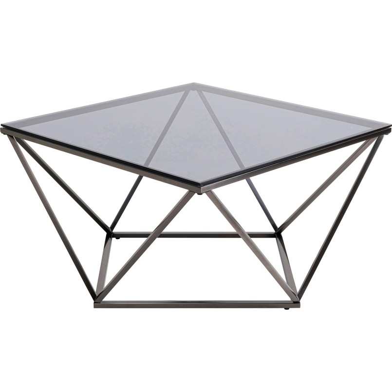 Salontafel Cristallo 80x80cm graphite Kare Design
