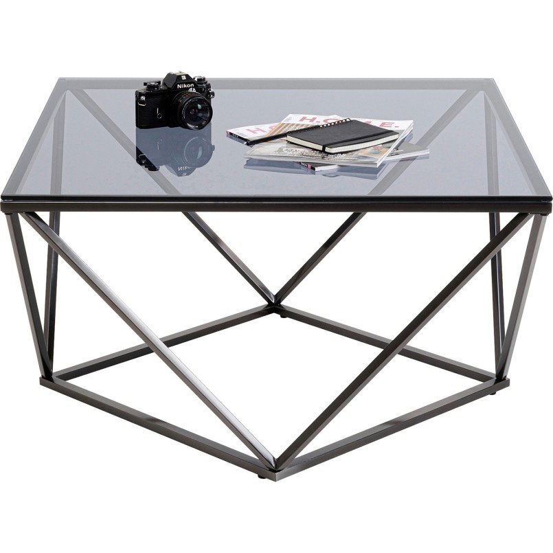 Coffee Table Cristallo 80x80cm graphite Kare Design