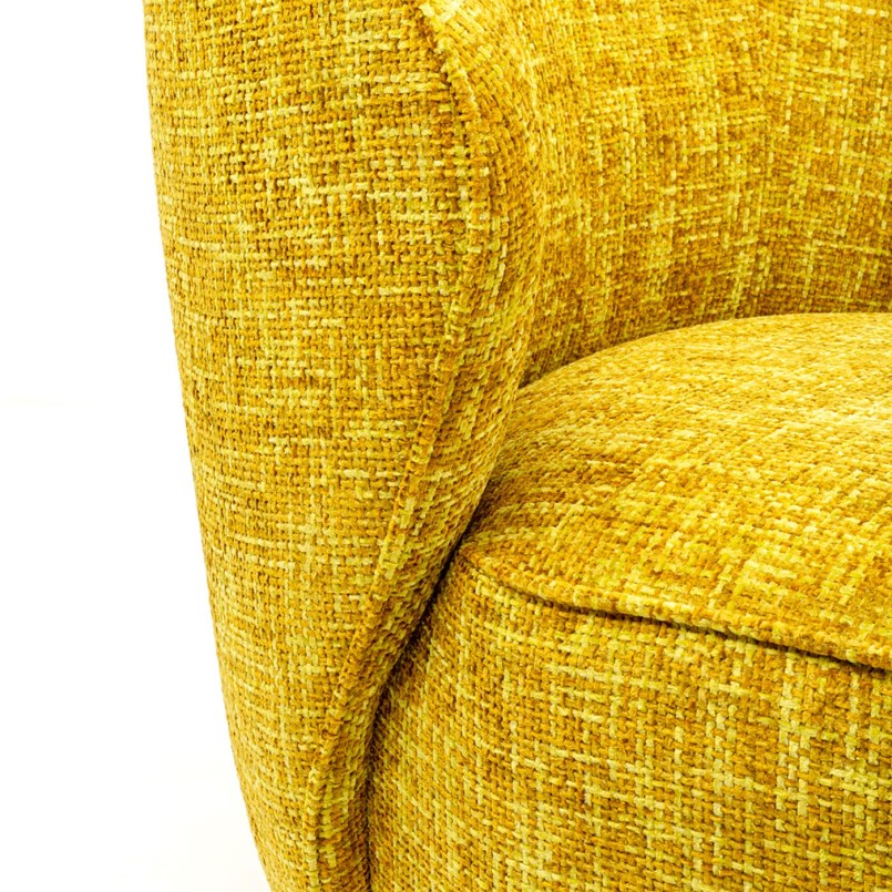Swivel Armchair Ellie yellow Kare Design