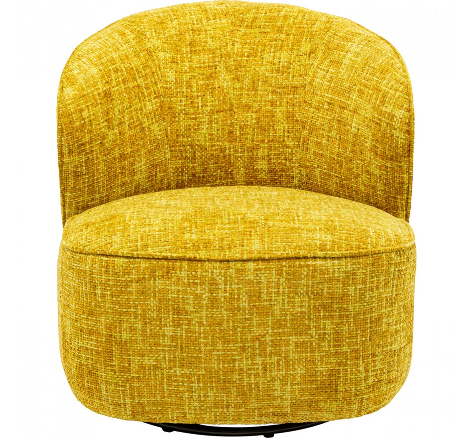 Draaifauteuil Ellie geel Kare Design Draaifauteuil Ellie geel Kare Design