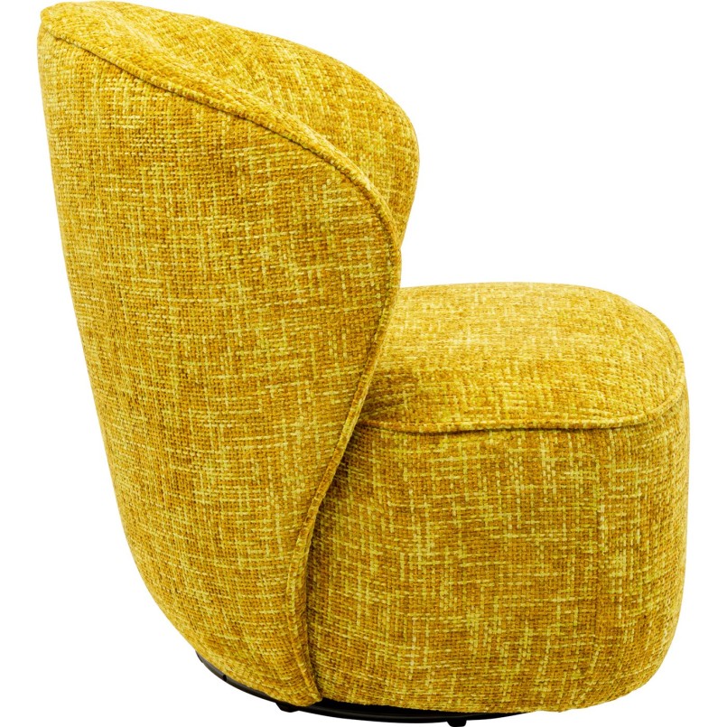 Draaifauteuil Ellie geel Kare Design