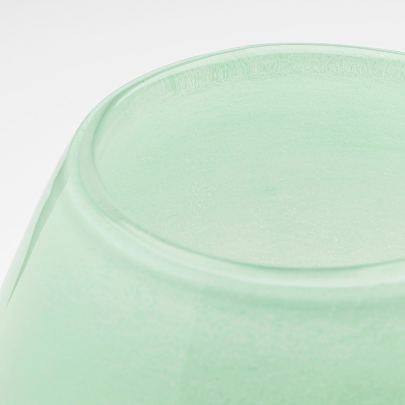 Vaas Punti groen en wit 30cm Kare Design