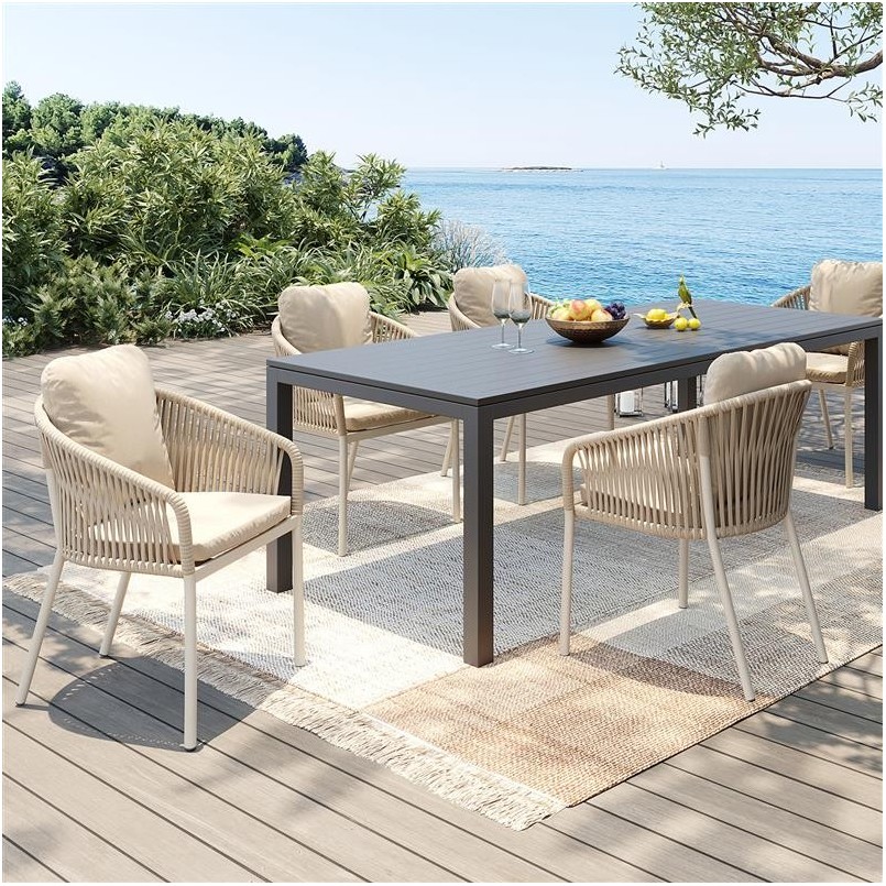 Tuinstoel met armleuningen Cyprus beige Kare Design