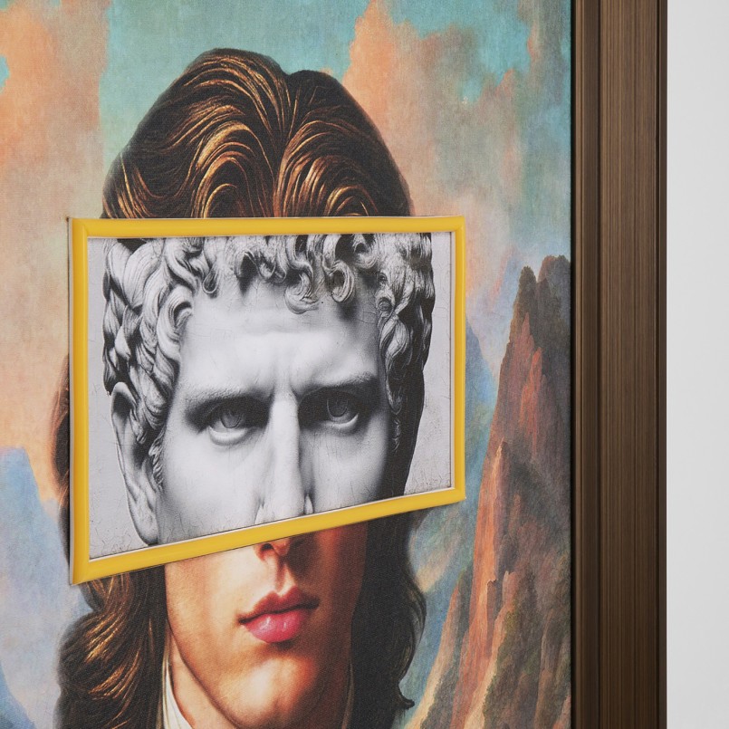 Schilderij LED gentleman 80x100cm Kare Design