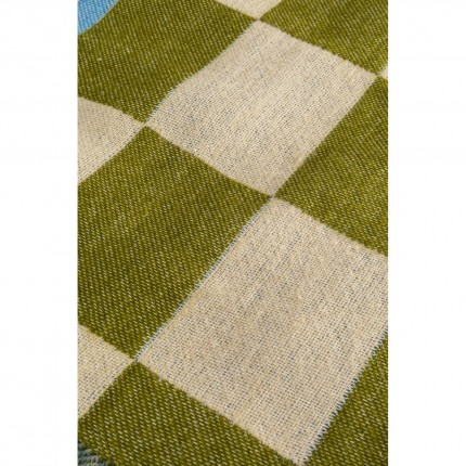 Dekken Checker blauw en groen 170x130cm Kare Design