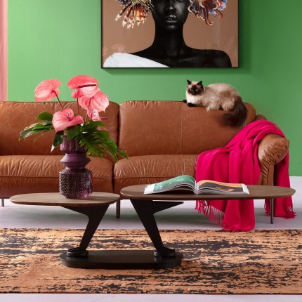 Vloerkleed Silja rood en zwart 240x170cm Kare Design