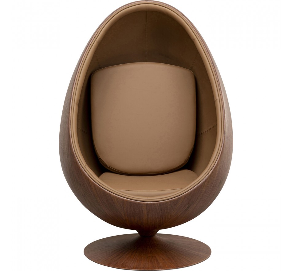 Draaifauteuil Eye Ball walnoot Kare Design Draaifauteuil Eye Ball walnoot Kare Design