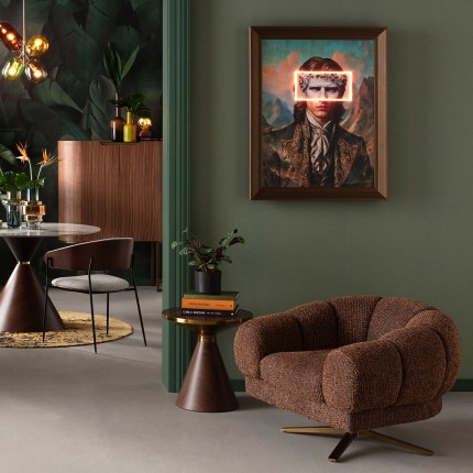 Side Table Cono Ø50cm walnut Kare Design