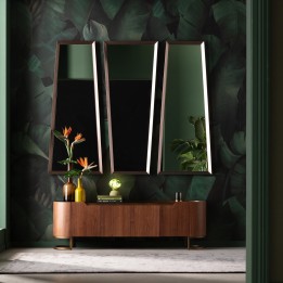TV-meubel met hout- en glaseffect - Giorgio - Kare Design