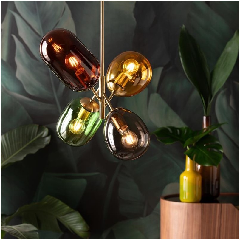 Retro glass pendant - Balloon Dance - Kare Design