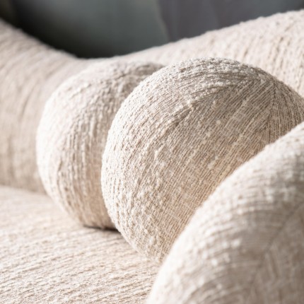 Sofa Livia Melange 3-Zits creme Kare Design