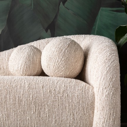 Sofa Livia Melange 3-Zits creme Kare Design