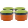 Kommen Capri Ø11cm oranje (4/set) Kare Design