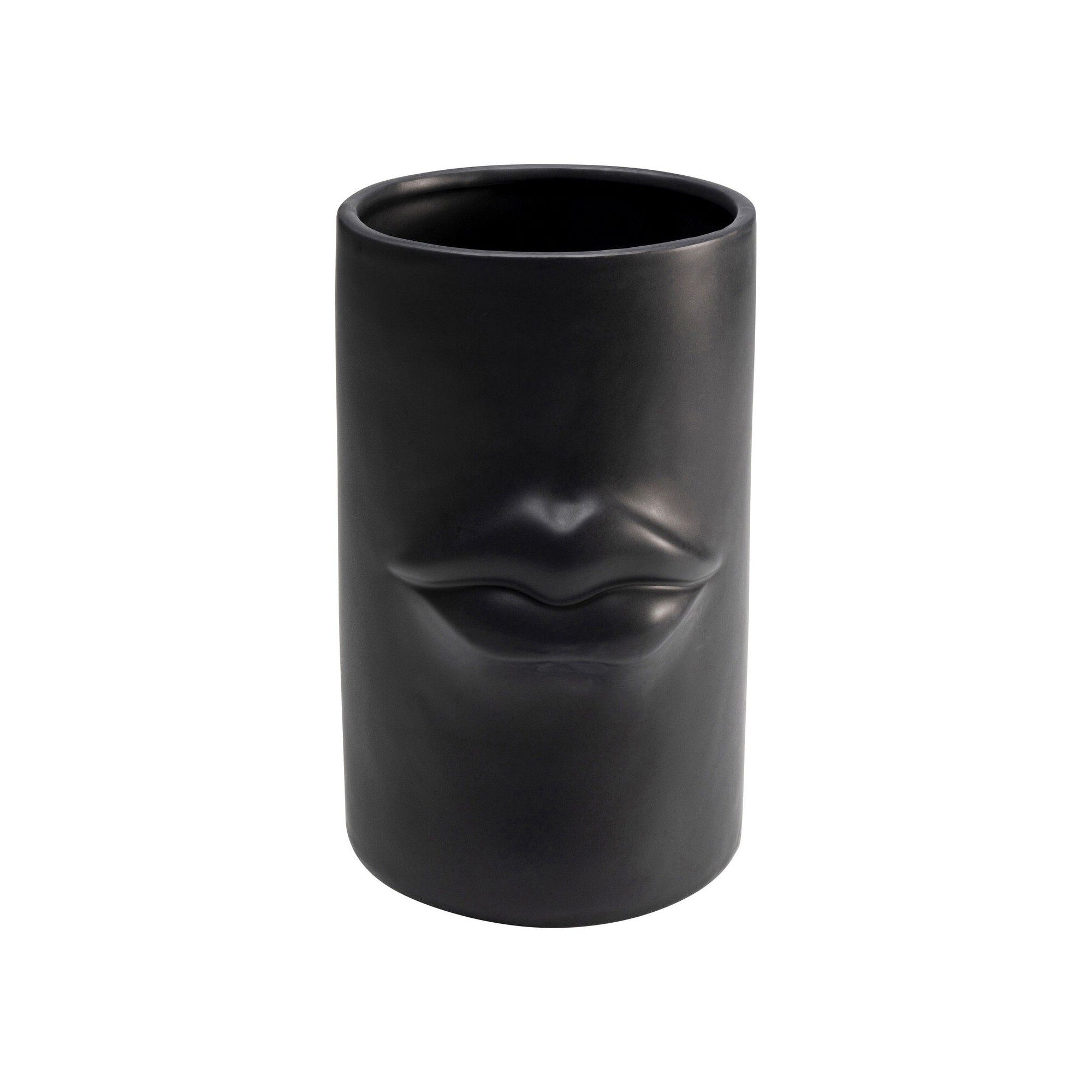 Vase Labbra noir 22cm