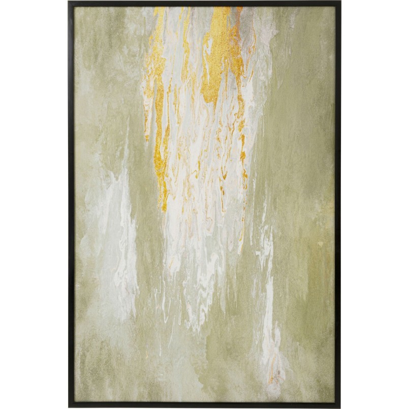 Tableau encadré Artistas vert 120x180cm
