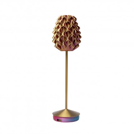 Tafellamp Swirl Gold Sunset Kare Design