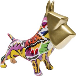 Money Box gold dog graffiti Kare Design