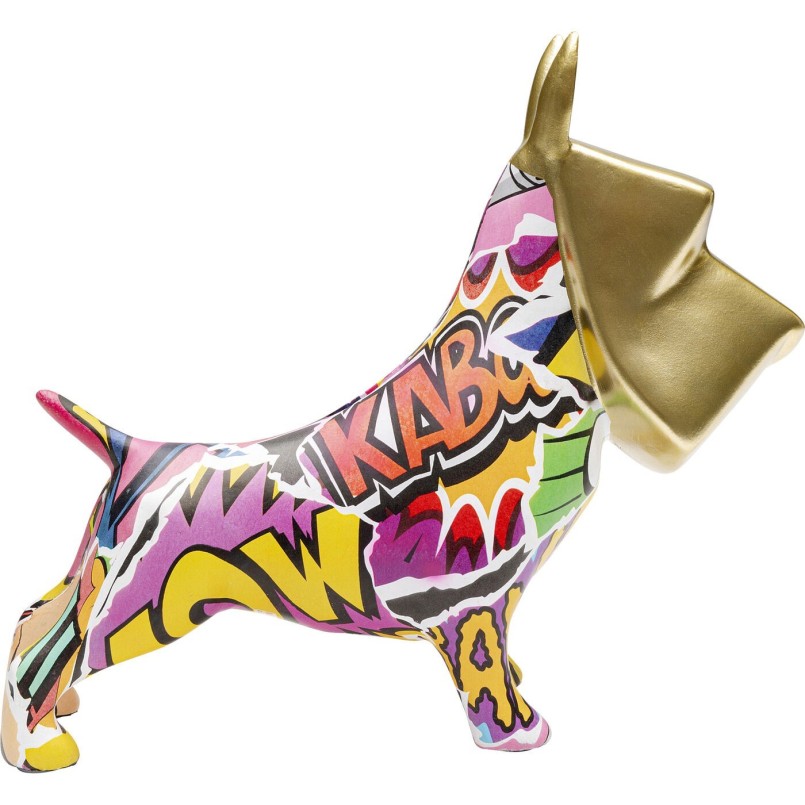 Money Box gold dog graffiti Kare Design