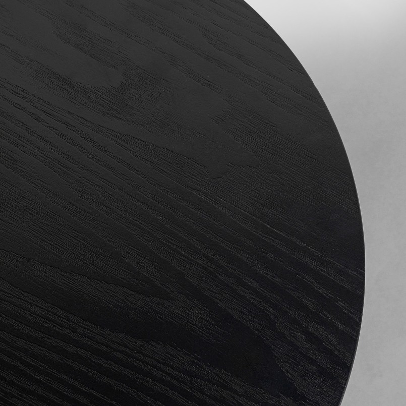 Bijzettafel van zwart hout en staal - Easy Living - Kare Design