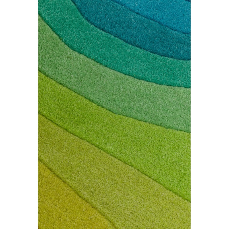 Carpet Aura 240x170cm green and blue Kare Design