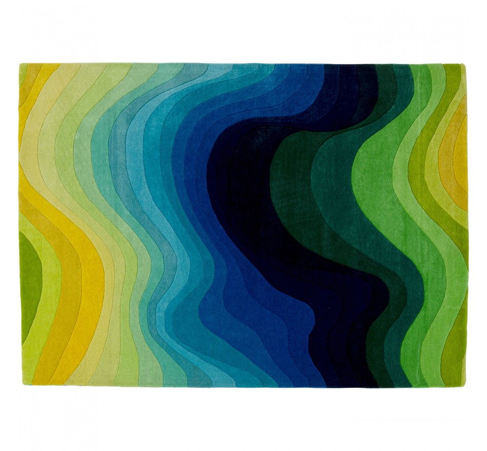 Vloerkleed Aura 240x170cm groen en blauw Kare Design Vloerkleed Aura 240x170cm groen en blauw Kare Design