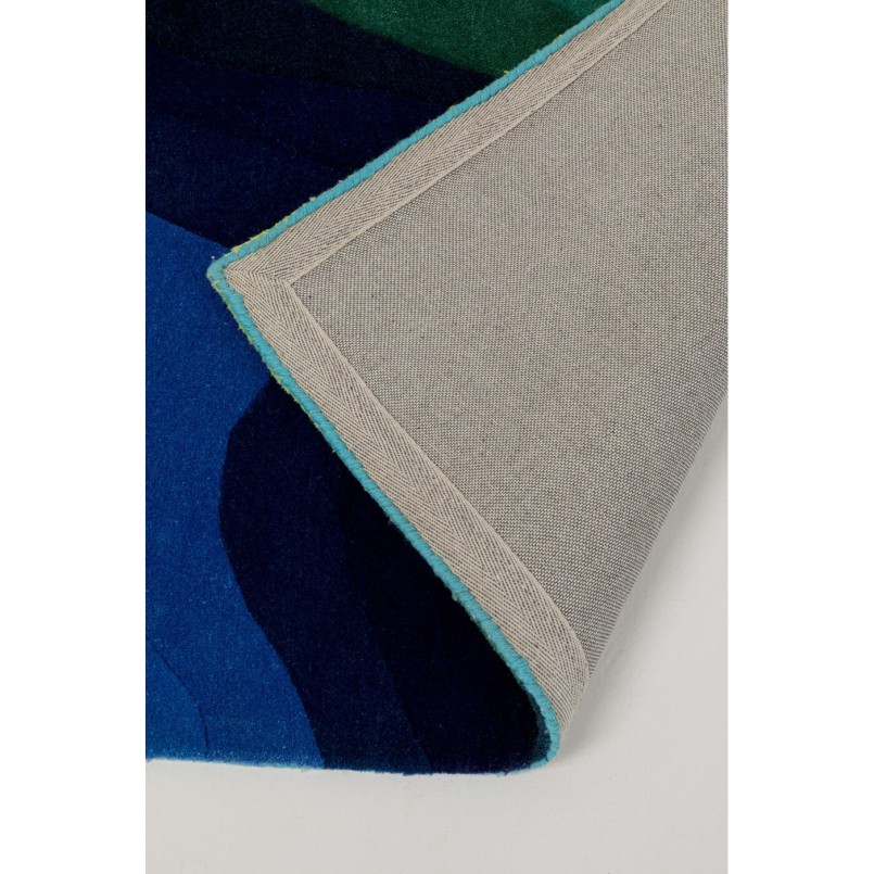 Vloerkleed Aura 240x170cm groen en blauw Kare Design