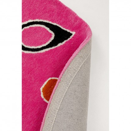 Carpet Glyph Ø200cm pink Kare Design