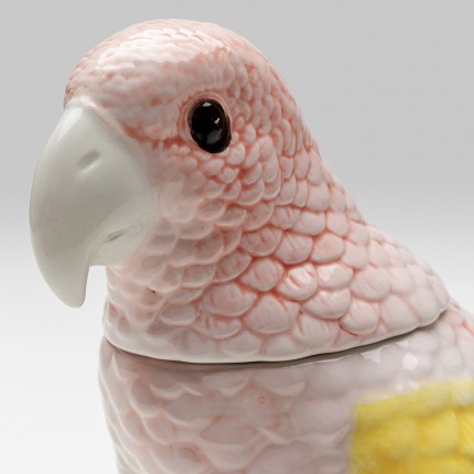 Opberger papegaai roze en geel Kare Design