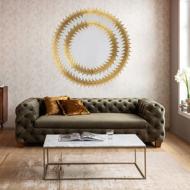Eigentijdse gouden spiegel - Solare - Kare Design