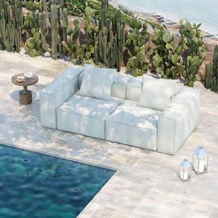 Tuinsofa Korali Beach 2-Zits blauw Kare Design