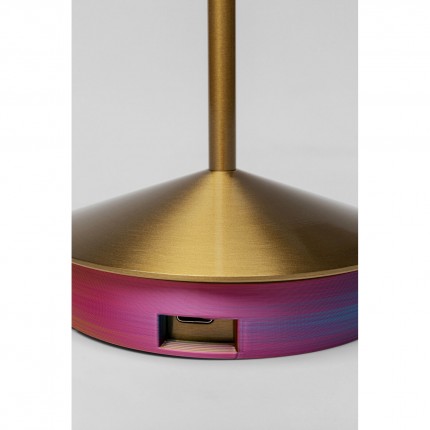 Table Lamp Swirl Sunset gold Kare Design