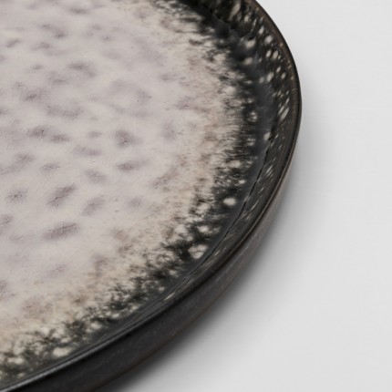 Plate Soho grey Ø27cm (4/set) Kare Design