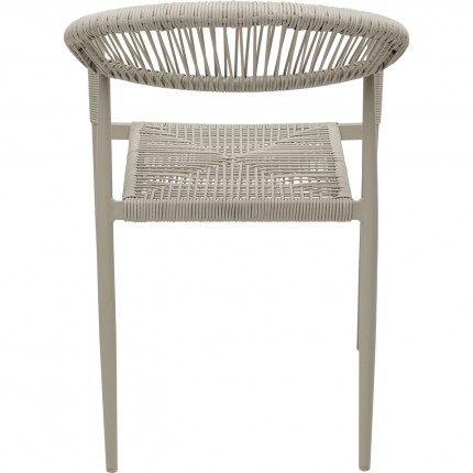 Tuinstoel met armleuningen Palma beige Kare Design