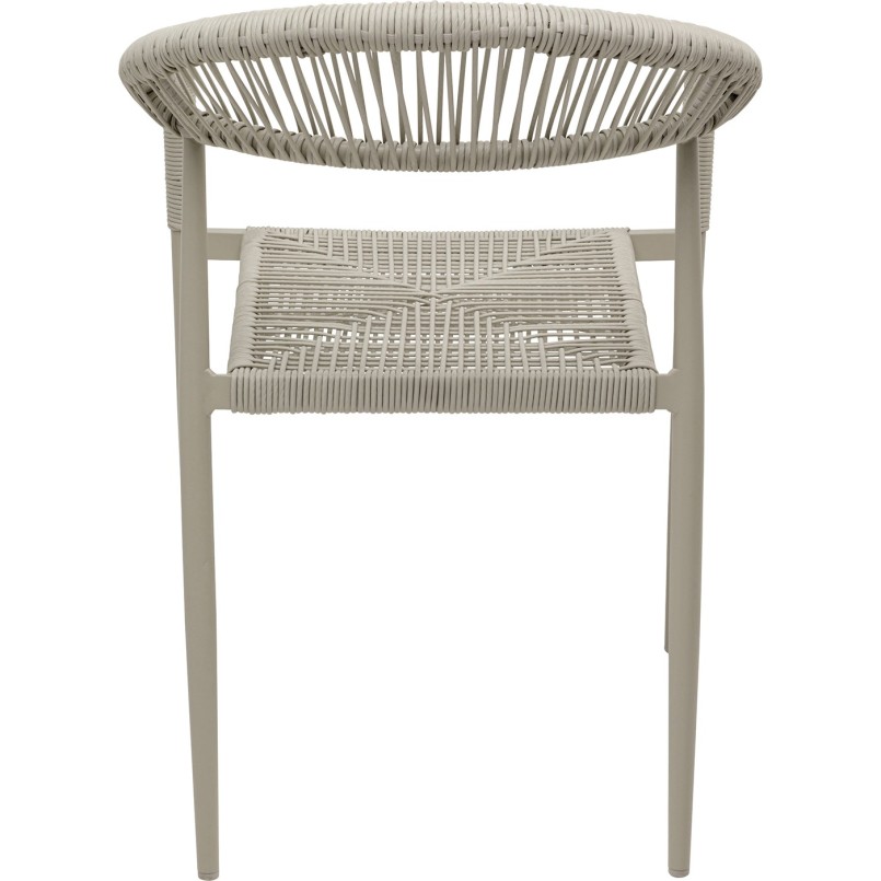 Beige tuinstoel met armleuningen - Palma - Kare Design